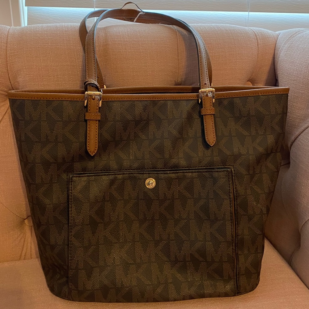 MK Brown Logo Tote